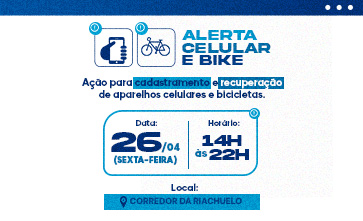 Shopping Guararapes recebe Alerta Celular e Bicicletas!