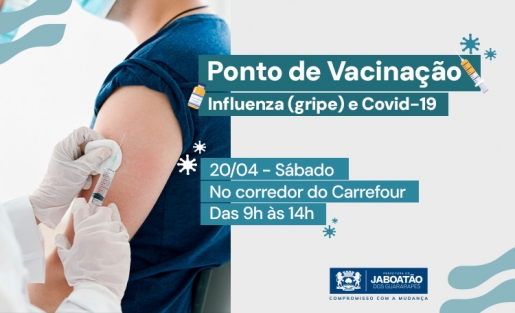 Guararapes recebe vacinação contra Covid 19  e Influenza para Grupo Prioritário!